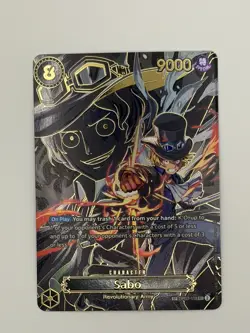Sabo OP07-118 SP Gold OP13 Alternate Art One Piece Card English HIGH QUALITY PIC - Image 3