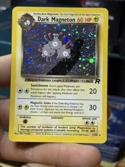 Dark Magneton 11/82 Team Rocket 2000 Holo Rare WOTC Pokemon Card TCG - Image 3