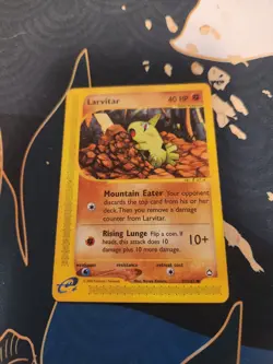 Larvitar 89/147 Aquapolis Pokemon Trading Card Game - Image 1