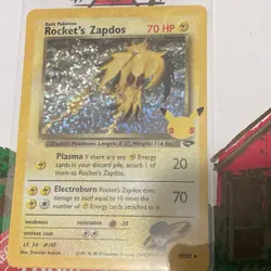 Rockets Zapdos 15/132 Pokemon Celebrations Classic Collection Pokemon Card NM - Image 1