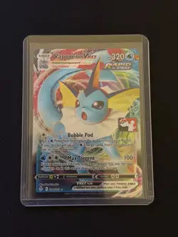 Pokemon Vaporeon VMAX Full Art 030/203 Prize Pack Series - Image 1