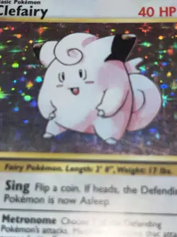 Pokemon TCG Clefairy 5/102 Holo - Base Set 1999 - Rare WOTC - Image 3