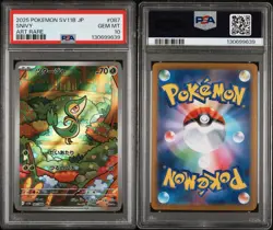 PSA 10 SNIVY #87 2025 POKEMON JAPANESE SV11B-BLACK BOLT ART RARE - Image 3