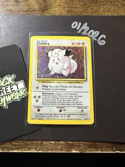 Clefairy 5/102, Base Set, Holo Rare, Pokemon TCG, WOTC, Vintage 1999, LP/NM, - Image 2