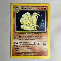Pokemon 1999 Base Set Ninetales Rare Holo 12/102 Unlimited - Lightly Played - Image 1