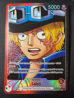 One Piece TCG Sabo Alt Art Leader OP13-004 Carrying On His Will English NM - Image 1