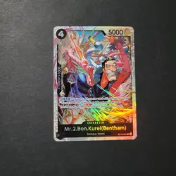 Mr.2.Bon.Kurei (Bentham) OP14-091 SR The Azure Sea's Seven - ONE PIECE ENGLISH - Image 1