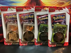 LOT OF 4 Pokemon TCG Destined Rivals Blister Packs Eevee Zarude NEW SEALED 🐦‍🔥 - Image 1