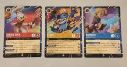 Disney Lorcana Magical Places Stitch Rapunzel Donald Duck EPCOT Promo Cards Set - Image 2