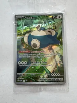 Pokemon: Snorlax SVP 051 Pokemon 151 ETB Black Star Promo Card SEALED - Image 1