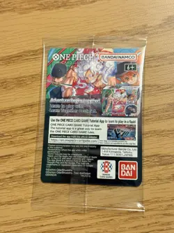 ONE PIECE Monkey.D.Luffy US College Basketball SEALED New Promo Card RUTGERS - Image 2