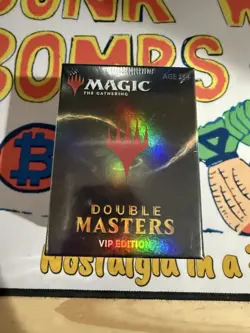 Magic the Gathering MtG DOUBLE MASTERS VIP EDITION Pack Box • FACTORY SEALED 630509972975 - Image 1