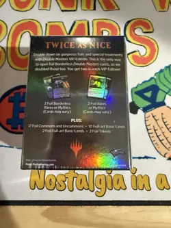 Magic the Gathering MtG DOUBLE MASTERS VIP EDITION Pack Box • FACTORY SEALED 630509972975 - Image 2