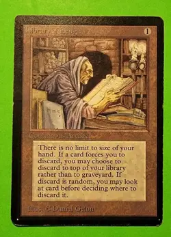 Library Of Leng Beta Edition Magic the Gathering MtG Daniel Gelon 1993 - Image 1