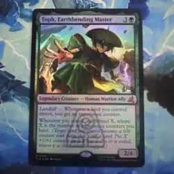 Toph Earthbending Master Foil MTG Avatar Jumpstart Magic - Image 1