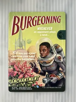 MTG Burgeoning (0126) *Non-Foil* Borderless Poster Edge Of Eternities NM/MT TCG - Image 1