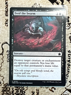 Feed the Swarm - Foundations - 712 - #Lightly Played Foil Magic the Gathering - Image 1