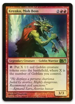 Krenko, Mob Boss #138 (Foil) (NM) Magic 2013 M13 Magic MTG - Image 1