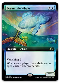 Dreamtide Whale (Extended Art) #450 (Foil) (NM) Modern Horizons 3 MH3 Magic MTG - Image 1
