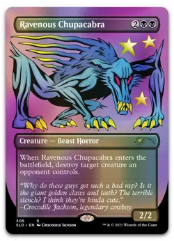 Ravenous Chupacabra (305) (Foil Etched) #305 (NM) Secret Lair Drop SLD Magic MTG - Image 1