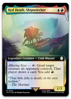 Red Death, Shipwrecker (Extended Art) (Surge Foil) #954 NM Fallout PIP Magic MTG - Image 1