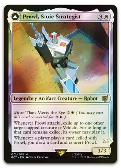 Prowl, Stoic Strategist #1 (Foil) (NM) Transformers BOT Magic MTG - Image 1