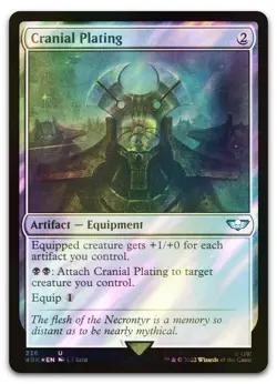 Cranial Plating (Surge Foil) #236 (NM) Warhammer 40,000 40K Magic MTG - Image 1