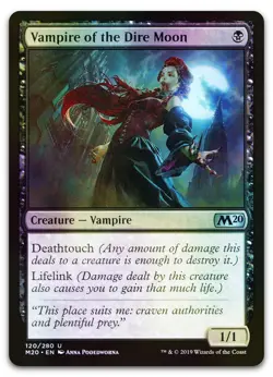 Vampire of the Dire Moon #120 (Foil) (NM) Core Set 2020 M20 Magic MTG - Image 1