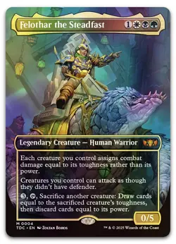 Felothar the Steadfast (Borderless) #4 (Foil) NM Tarkir Dragonstorm Magic MTG - Image 1