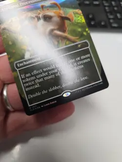 Magic Anointed Procession Foil Secret Lair R 1511 Sld En Mtg Tcg Card Dog Cat - Image 5