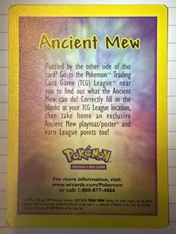 2 Pokemon TCG Ancient Mew Promo Holo Rare Vintage slightly damaged - Image 5