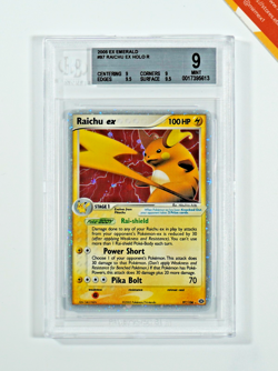 Pokemon BGS 9 Raichu Ex #97 Holo EX Emerald 2005 English - Image 1