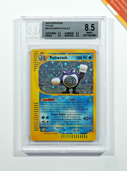 Pokemon BGS 8.5 Poliwrath #24 Expedition Base Set 2002 Italiano - Image 1