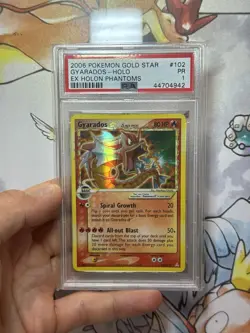 PSA 1 PR POOR Pokemon TCG Gyarados EX Holon Phantoms 102 Gold Star Pop 195 - Image 1