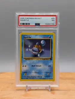 2000 Pokemon Team Rocket Squirtle #68 Vintage PSA 7 - Image 1