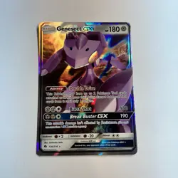 Pokemon TCG Genesect GX Sun & Moon Lost Thunder 130/214 Holo Ultra Rare - Image 1