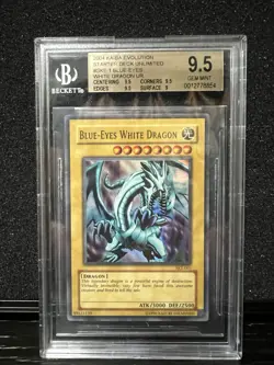 Yugioh Blue Eyes White Dragon Ultra Rare BGS 9.5 GEM MINT PSA - Image 1