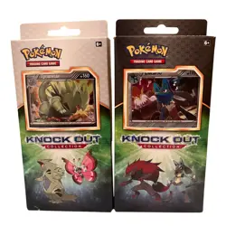 Pokemon KnockOut Collection Tyranitar & Lucario Set 2 Boxes - 4 Packs and Promos - Image 1
