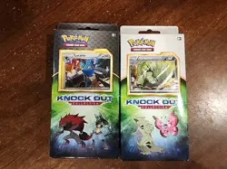 Pokemon KnockOut Collection Tyranitar & Lucario Set 2 Boxes - 4 Packs and Promos - Image 1