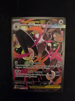 ENGLISH Mega Lopunny EX SIR 128/094 Phantasmal Flames NEAR MINT Pokemon Card - Image 1