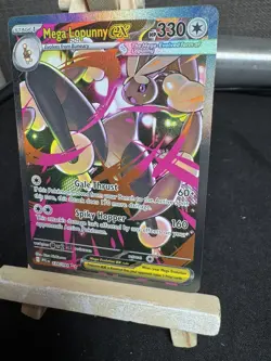 ENGLISH Mega Lopunny EX SIR 128/094 Phantasmal Flames NEAR MINT Pokemon Card - Image 2