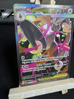 ENGLISH Mega Lopunny EX SIR 128/094 Phantasmal Flames NEAR MINT Pokemon Card - Image 5