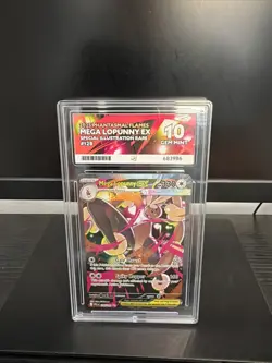 Pokemon TCG Mega Lopunny EX SIR 128/094 Ace Graded 10 Gem Mint Phantasmal Flames - Image 1