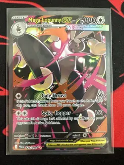 ENGLISH Mega Lopunny EX SIR 128/094 Phantasmal Flames NEAR MINT Pokemon Card - Image 1