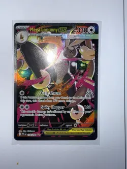 ENGLISH Mega Lopunny EX SIR 128/094 Phantasmal Flames NEAR MINT Pokemon Card - Image 1