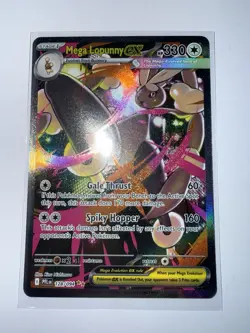ENGLISH Mega Lopunny EX SIR 128/094 Phantasmal Flames NEAR MINT Pokemon Card - Image 5