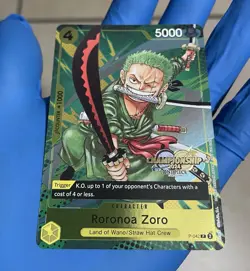 One Piece Roronoa Zoro P-042 2024 Championship Event Pack Promo Card - Image 1