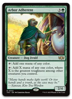 Arbor Adherent #42 (NM) Tarkir Dragonstorm TDC Magic MTG - Image 1