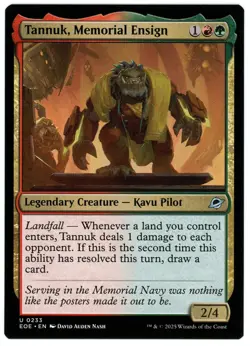 Tannuk, Memorial Ensign - 0233 - Edge of Eternities - MTG - NM Ships Now - Image 1