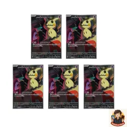 5 card Team Rocket's Mimikyu AR 205/193 M2a MEGA Dream ex - Pokemon Japanese - Image 1
